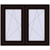 Ustalenie cen Okna skrzydłowe 1020x830 mm REHAU ENERGY-SAVING SYNEGO MD BLACK_BROWN dwustronny