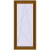 Pricing Tilt-and-Turn 745x1650 mm REHAU OPTIMUM EURO-DESIGN 70 GOLDEN OAK external