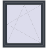 Pricing Tilt-and-Turn 1000x1100 mm REHAU OPTIMUM EURO-DESIGN 70 ANTHRACITE_GREY_STRUKTURAL two-sided