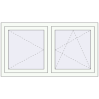 Pricing Tilt-and-Turn 1330x735 mm REHAU OPTIMUM EURO-DESIGN 70 RAL 9016 Traffic white two-sided
