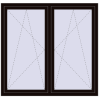 Ustalenie cen Okna skrzydłowe 1575x1520 mm REHAU ENERGY-SAVING SYNEGO MD BLACK_BROWN zewnętrzny
