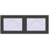 Ustalenie cen Okna skrzydłowe 1680x635 mm REHAU ENERGY-SAVING SYNEGO MD BASALT_GREY dwustronny