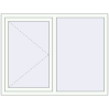 Pricing Tilt-and-Turn 1450x1100 mm REHAU ENERGY-SAVING SYNEGO MD RAL 9016 Traffic white two-sided
