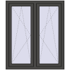 Ustalenie cen Okna skrzydłowe 1110x1235 mm REHAU ENERGY-SAVING SYNEGO MD BASALT_GREY zewnętrzny