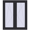 Ustalenie cen Okna skrzydłowe 1065x1250 mm REHAU ENERGY-SAVING SYNEGO MD BLACK_ULTI-MATT dwustronny