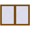 Pricing Tilt-and-Turn 2050x1450 mm REHAU ENERGY-SAVING SYNEGO MD GOLDEN OAK two-sided