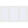 Pricing Tilt-and-Turn 2400x1400 mm REHAU OPTIMUM EURO-DESIGN 70 RAL 9016 Traffic white two-sided