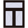 Pricing Tilt-and-Turn 1000x1300 mm REHAU OPTIMUM EURO-DESIGN 70 BLACK_BROWN two-sided