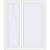 Pricing Tilt-and-Turn 1220x1450 mm REHAU OPTIMUM EURO-DESIGN 70 RAL 9016 Traffic white two-sided