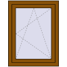 Pricing Tilt-and-Turn 695x905 mm REHAU OPTIMUM EURO-DESIGN 70 GOLDEN OAK external