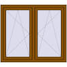 Ustalenie cen Okna skrzydłowe 1320x1115 mm REHAU ENERGY-SAVING SYNEGO MD GOLDEN OAK dwustronny