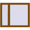 Pricing Tilt-and-Turn 1700x1400 mm REHAU OPTIMUM EURO-DESIGN 70 GOLDEN OAK two-sided