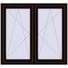Ustalenie cen Okna skrzydłowe 1290x1160 mm REHAU ENERGY-SAVING SYNEGO MD BLACK_BROWN dwustronny
