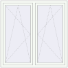 Pricing Tilt-and-Turn 1440x1440 mm REHAU BRILLANT DESIGN RAL 9016 Traffic white two-sided