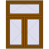 Pricing Tilt-and-Turn 1000x1300 mm REHAU OPTIMUM EURO-DESIGN 70 GOLDEN OAK external