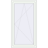 Pricing Tilt-and-Turn 900x1620 mm REHAU ENERGY-SAVING SYNEGO MD RAL 9016 Traffic white two-sided