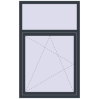 Pricing Tilt-and-Turn 1000x1600 mm REHAU OPTIMUM EURO-DESIGN 70 ANTHRACITE_GREY_STRUKTURAL two-sided