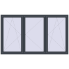 Pricing Tilt-and-Turn 2400x1400 mm REHAU OPTIMUM EURO-DESIGN 70 ANTHRACITE_GREY_STRUKTURAL external