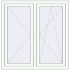 Pricing Tilt-and-Turn 1135x1165 mm REHAU ENERGY-SAVING SYNEGO MD RAL 9016 Traffic white two-sided
