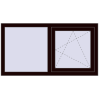 Ustalenie cen Okna skrzydłowe 1300x700 mm REHAU OPTIMUM EURO-DESIGN 70 CHOCOLATE_BROWN dwustronny