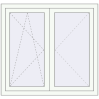 Pricing Tilt-and-Turn 1125x1060 mm REHAU ENERGY-SAVING SYNEGO MD RAL 9016 Traffic white two-sided