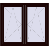 Ustalenie cen Okna skrzydłowe 1275x1085 mm REHAU ENERGY-SAVING SYNEGO MD CHOCOLATE_BROWN dwustronny