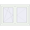 Pricing Tilt-and-Turn 1020x720 mm REHAU ENERGY-SAVING SYNEGO MD RAL 9016 Traffic white two-sided