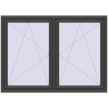 Ustalenie cen Okna skrzydłowe 1725x1220 mm REHAU ENERGY-SAVING SYNEGO MD BASALT_GREY dwustronny