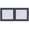 Ustalenie cen Okna skrzydłowe 1575x710 mm REHAU ENERGY-SAVING SYNEGO MD ANTHRACITE_GREY_STRUKTURAL dwustronny