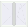 Pricing Tilt-and-Turn 1450x1420 mm REHAU OPTIMUM EURO-DESIGN 70 RAL 9016 Traffic white two-sided