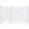 Pricing Tilt-and-Turn 1490x1000 mm REHAU OPTIMUM EURO-DESIGN 70 RAL 9016 Traffic white two-sided