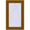 Pricing Tilt-and-Turn 700x1050 mm REHAU OPTIMUM EURO-DESIGN 70 GOLDEN OAK two-sided