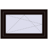 Pricing Tilt-and-Turn 900x560 mm REHAU OPTIMUM EURO-DESIGN 70 BLACK_BROWN two-sided