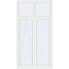 Pricing Tilt-and-Turn 1200x2300 mm REHAU OPTIMUM EURO-DESIGN 70 RAL 9016 Traffic white two-sided
