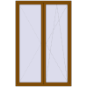 Pricing Tilt-and-Turn 1500x2300 mm REHAU ENERGY-SAVING SYNEGO MD GOLDEN OAK two-sided