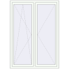 Pricing Tilt-and-Turn 1300x1800 mm REHAU OPTIMUM EURO-DESIGN 70 RAL 9016 Traffic white two-sided