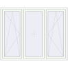 Pricing Tilt-and-Turn 1750x1380 mm REHAU ENERGY-SAVING SYNEGO MD RAL 9016 Traffic white two-sided