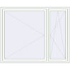 Pricing Tilt-and-Turn 1765x1435 mm REHAU OPTIMUM EURO-DESIGN 70 RAL 9016 Traffic white two-sided