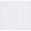 Pricing Tilt-and-Turn 2000x1900 mm REHAU ENERGY-SAVING SYNEGO MD RAL 9016 Traffic white two-sided
