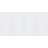 Pricing Tilt-and-Turn 3200x1600 mm REHAU ENERGY-SAVING SYNEGO MD RAL 9016 Traffic white two-sided