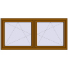 Pricing Tilt-and-Turn 1770x845 mm REHAU ENERGY-SAVING SYNEGO MD GOLDEN OAK two-sided