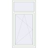 Pricing Tilt-and-Turn 800x1600 mm REHAU ENERGY-SAVING SYNEGO MD RAL 9016 Traffic white two-sided