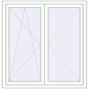 Pricing Tilt-and-Turn 1250x1370 mm REHAU ENERGY-SAVING SYNEGO MD RAL 9016 Traffic white two-sided