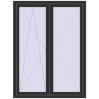Pricing Tilt-and-Turn 1200x1600 mm REHAU OPTIMUM EURO-DESIGN 70 ANTHRACITE_GREY_GLATT two-sided