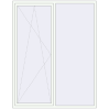 Pricing Tilt-and-Turn 1800x2300 mm REHAU BRILLANT DESIGN RAL 9016 Traffic white two-sided