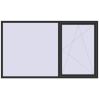 Pricing Tilt-and-Turn 2490x1470 mm REHAU ENERGY-SAVING SYNEGO MD BLACK_STRUCTURAL external