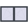 Pricing Tilt-and-Turn 1980x1120 mm REHAU OPTIMUM EURO-DESIGN 70 ANTHRACITE_GREY_STRUKTURAL external