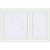 Pricing Tilt-and-Turn 1490x1000 mm REHAU OPTIMUM EURO-DESIGN 70 RAL 9016 Traffic white two-sided