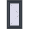 Pricing Tilt-and-Turn 500x900 mm REHAU OPTIMUM EURO-DESIGN 70 ANTHRACITE_GREY_STRUKTURAL two-sided