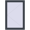 Ustalenie cen Okna skrzydłowe 1000x1500 mm REHAU ENERGY-SAVING SYNEGO MD ANTHRACITE_GREY_STRUKTURAL dwustronny